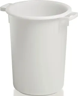 Kunststoffbehälter rd.50l HD-PE weiß D420xH540mm m.Außengriff CRAEMER