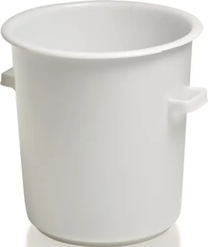 Kunststoffbehälter rd.75l HD-PE weiß D515xH530mm m.Außengriff CRAEMER