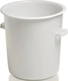 Kunststoffbehälter rd.75l HD-PE weiß D515xH530mm m.Außengriff CRAEMER