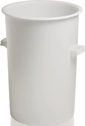 Kunststoffbehälter rd.110l HD-PE weiß D515xH733mm m.Außengriff CRAEMER