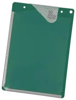 Auftragstasche PVC m.Umbug-Verschweißung DIN A4 grün EICHNER