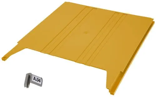 Wandsortierer FLAT Anbaumodul gelb B240xT15xH302mm EICHNER