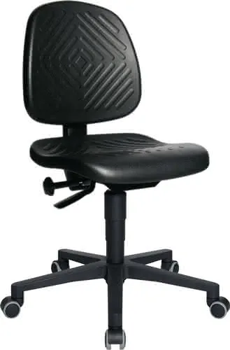 Arbeitsdrehstuhl TEC 40 Rl.Polyurethansc haum schwarz 410-540mm TOPSTAR