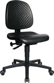 Arbeitsdrehstuhl TEC 40 Rl.Polyurethansc haum schwarz 410-540mm TOPSTAR