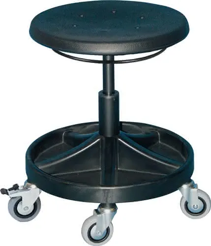 Drehhocker m.Rl.PU-Schaum schwarz Sitz-H.400-530mm LOTZ
