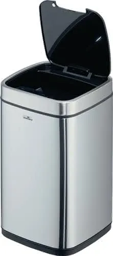 Abfallsammler NO TOUCH 12L 12l H430mm VA/Ku.metallic silber DURABLE