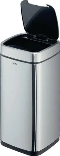 Abfallsammler NO TOUCH 21L 21l H570mm VA/Ku.metallic silber DURABLE