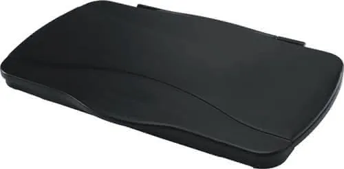 Deckel PE schwarz B343xT543mm f.Wertstof fsammler 60/87l Klappdeckel RUBBERMAID