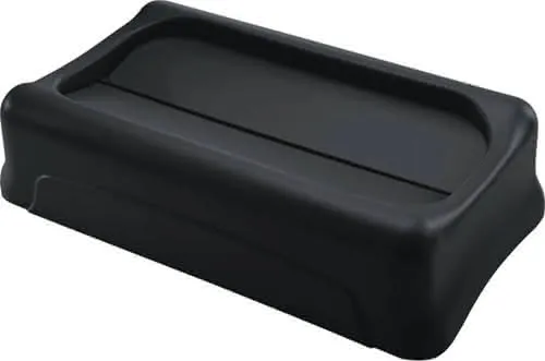Deckel PE schwarz B297xT521mm f.Wertstof fsammler 60/87l Schwingdeckel RUBBERMAID