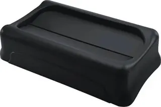 Deckel PE schwarz B297xT521mm f.Wertstof fsammler 60/87l Schwingdeckel RUBBERMAID