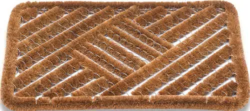 Fußmatte Kokosbürsten natur Kokos/Stahl L500xB800xS30mm