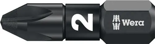Bit 855/1 IMP DC PZD2 L.25mm 1/4 Zoll C6,3 Impaktor,DC Box m.10 Bits WERA
