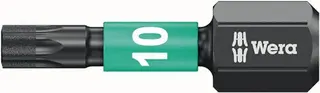 Bit IMPAKTOR DC T10 L.25mm 1/4 Zoll C6,3 Impaktor,DC Box m.10 Bits WERA