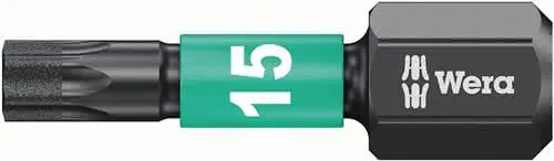 Bit IMPAKTOR DC T15 L.25mm 1/4 Zoll C6,3 Impaktor,DC Box m.10 Bits WERA