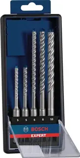 Hammerbohrersatz Expert plus 7X 5-tlg.SDS Plus Ku.-Kass.m.Euroloch BOSCH