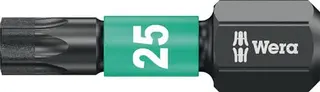 Bit 867/1 IMP DC T25 L.25mm 1/4 Zoll C6,3 Impaktor,DC Box m.10 Bits WERA