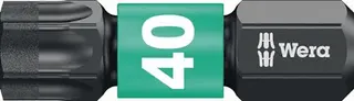 Bit 867/1 IMP DC T40 L.25mm 1/4 Zoll C6,3 Impaktor,DC Box m.10 Bits WERA