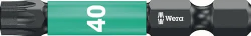 Bit 867/4 IMP DC T40 L.50mm 1/4 Zoll E6,3 Impaktor,DC Box m.5 Bits WERA
