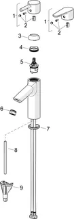 EHM Waschtisch-Batt. HANSAVANTIS XL 5268 Ausld. 114 mm chr – Bild 4
