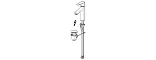 EHM Waschtisch-Batt., ND HANSAVANTIS XL 5246 Zugst.Ablgarn. Ausld. 114 mm chr – Bild 2