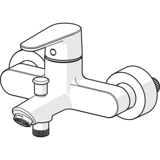 EHM Wafü und Brausebatt. HANSAVANTIS 5244 Ausld. 154 mm chr – Bild 3