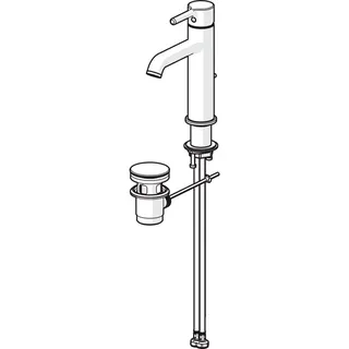EHM Waschtisch-Batt. HANSAVANTIS Style 5456 Zugst.Ablgarn. Ausld. 133 mm chr – Bild 2