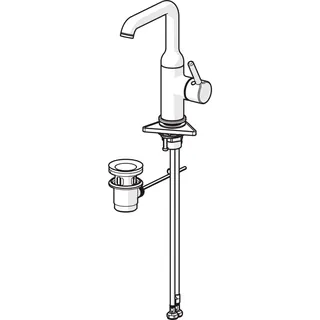EHM Waschtisch-Batt. HANSAVANTIS Style 5454 Zugst.Ablgarn. Ausld. 147 mm chr – Bild 2