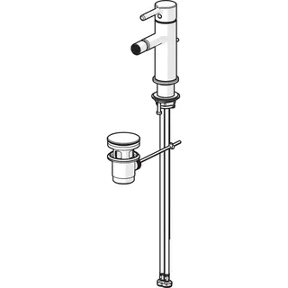 EHM Bidet-Batt. HANSAVANTIS Style 5463 Zugst.Ablgarn. Ausld. 101 mm chr – Bild 3