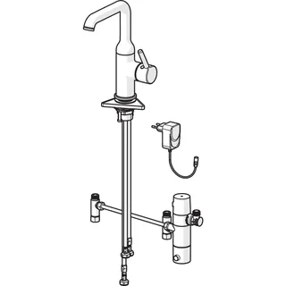 EHM Waschtisch-Batt. HANSAVANTIS Style 5465 230/9 V, Bluetooth Ausld. 147 mm chr – Bild 3