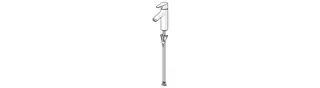 EHM Waschtisch-Batt. HANSAVANTIS XL 5237 Ausld. 114 mm chr – Bild 2