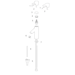 EHM Waschtisch-Batt. HANSAVANTIS XL 5237 Ausld. 114 mm chr – Bild 4