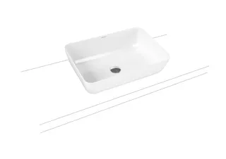 Kaldewei WB CAYONO Waschtisch-Schale Mod.3188, 520x355mm,alpinweiß,ohne Überlauf