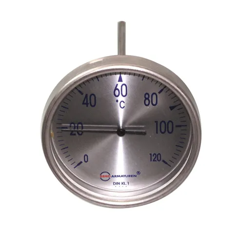 EBRO Thermometer Edelstahl Warmwasser: 0 C bis +120 C DN 40
