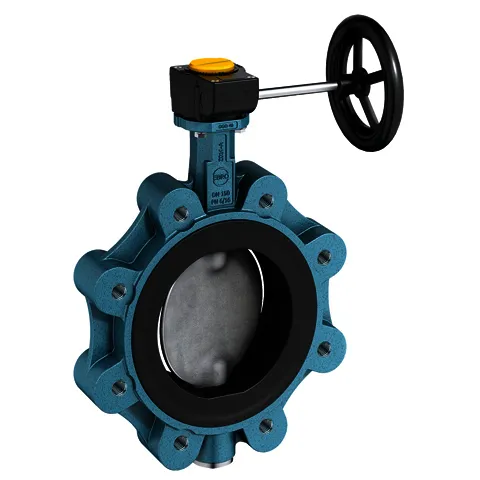 EBRO Absperrklappe Z014-A Anflanschg. TH mit Handgetriebe DN 150 PN 10/16