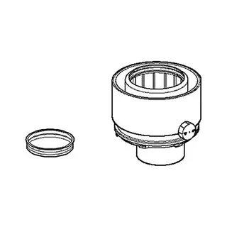 Daikin Reduzier-Prüfadapter Doppelwandig, DN 60/100 auf DN 80/125 – Bild 3