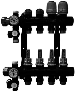 Daikin Heizkreisverteiler Kunststoff, RMX 6 6-fach Verteiler, Maße 44 x 40 cm – Bild 2