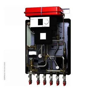 Danfoss Hausstation VXe Solo HWS, Typ 2 HE:30kW, ECL310/A337, STW
