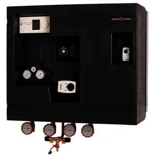 Danfoss Hausstation Compact 28 VX-FI, 3 AVQM, 65 kW, ECL310/A237