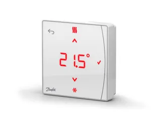 Danfoss Icon2 Zigbee Raumthermostat mit Display und Infrarot-Fußbodenfühler