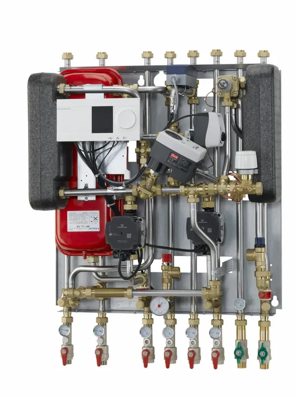 Danfoss Hausstation Akva Lux II VX H2WP H2W1, HE:30kW, PWH:35kW, 2xSTW, A260
