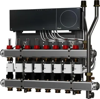 Danfoss Heizkreisverteiler Typ SGC 12 Heizkreisen u. Icon Hauptregler 230V
