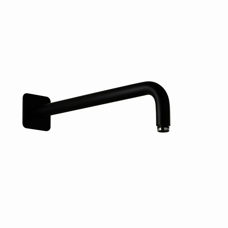 LIVING SPA Wandarm 350mm 70 soft gewinkelt Schwarz matt