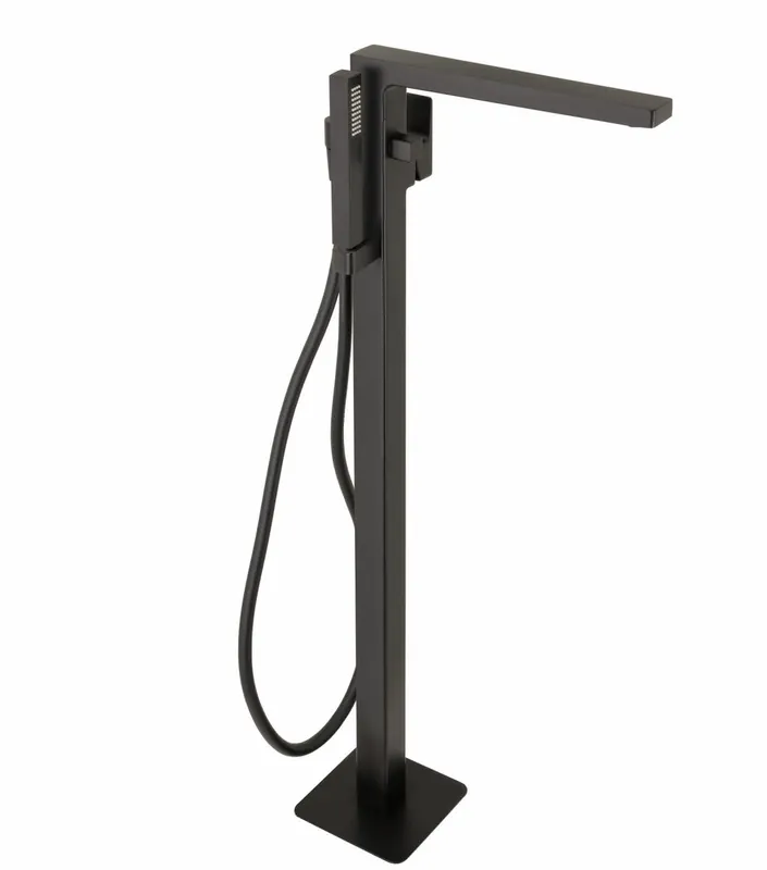 CEO BLACK Wanneneinlaufsäule Schwarz matt