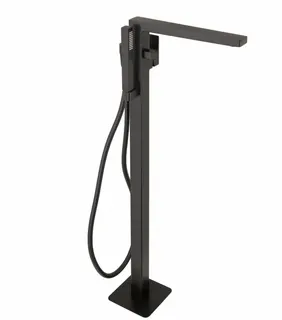 CEO BLACK Wanneneinlaufsäule Schwarz matt