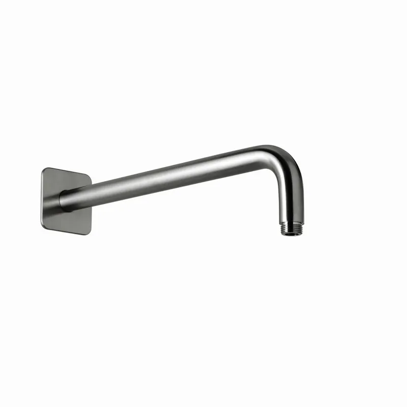 LIVING SPA Wandarm 350mm 70 soft gewinkelt Edelstahlfinish