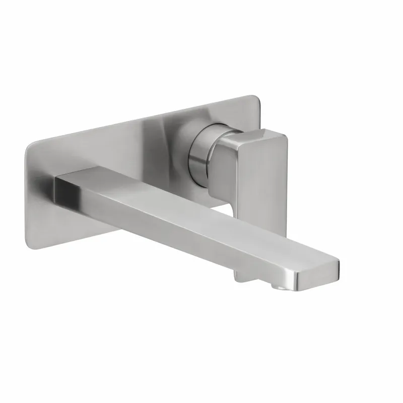 CEO iX-finish Waschtisch-Wandbatterie Farbset 210mm 1 Blende Edelstahlfinish