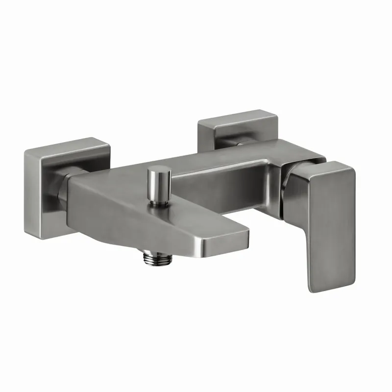 CEO iX-finish Wannenbatterie Aufputz Edelstahlfinish