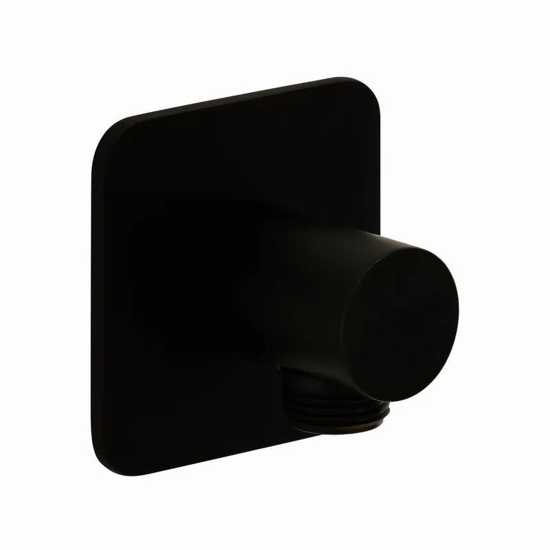 LIVING SPA Anschlussbogen 70 soft Schwarz matt