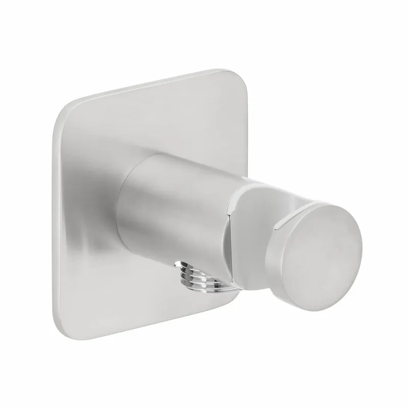 LIVING SPA Anschlussbogen 70 mit Konushalter soft Edelstahlfinish