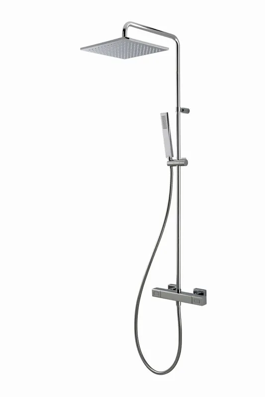 LIVING SPA Duschsäule RB 250mm soft Stabhandbrause Chrom
